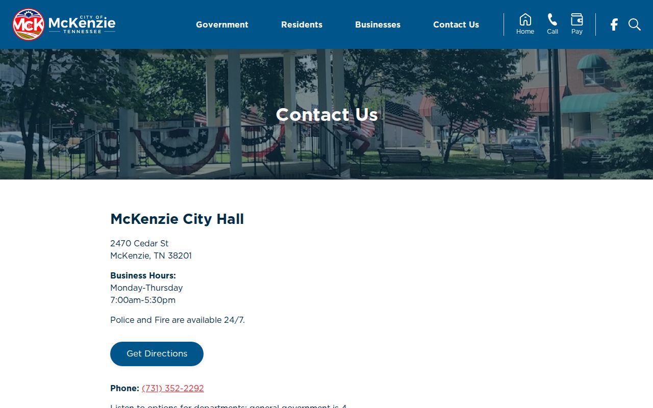 McKenzie criminal records city contact directory