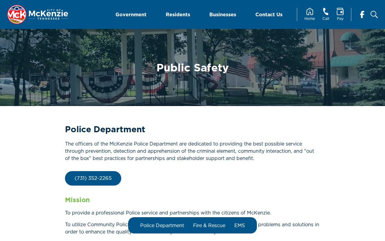 McKenzie criminal records and police report information