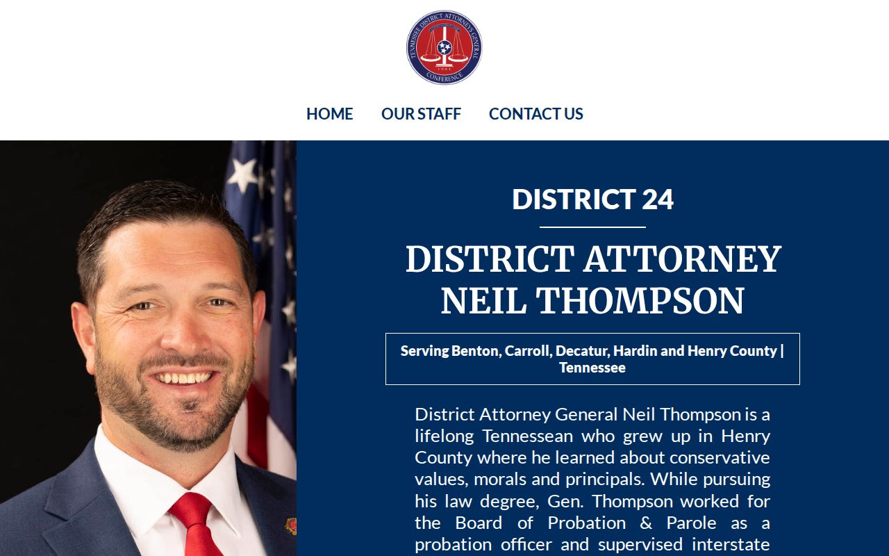 Carroll County criminal case prosecution in Tennessee's 24th Judicial District
